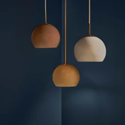 Ball 18 glass pendant | sand grey