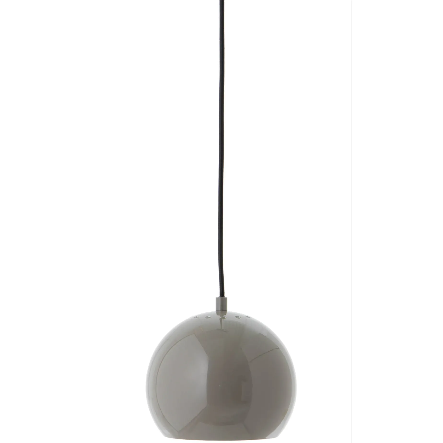 Ball 18 pendant | glossy warm grey