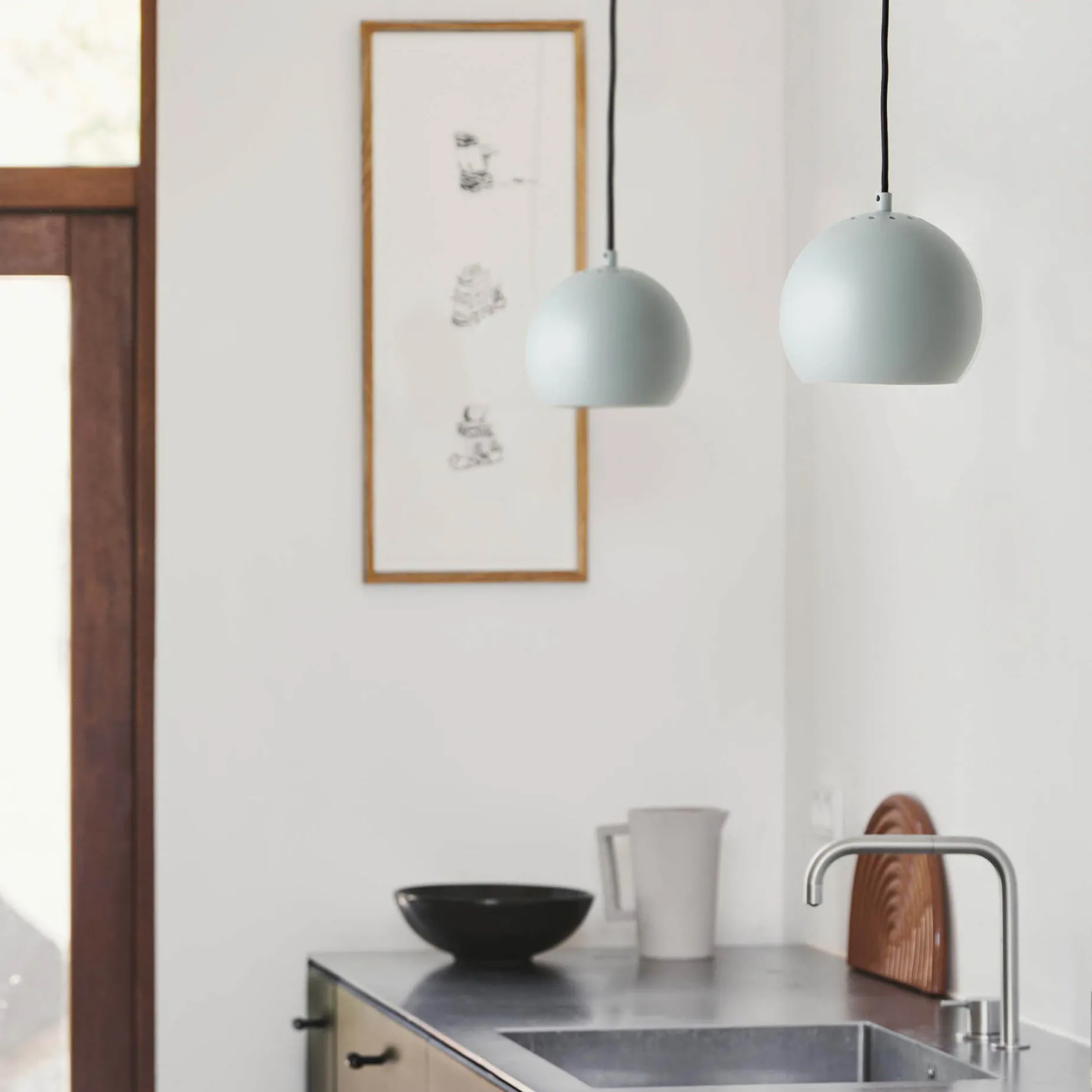 Ball 18 pendant | matt citadel blue