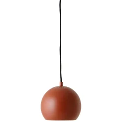 Ball 18 pendant | matt terracotta red