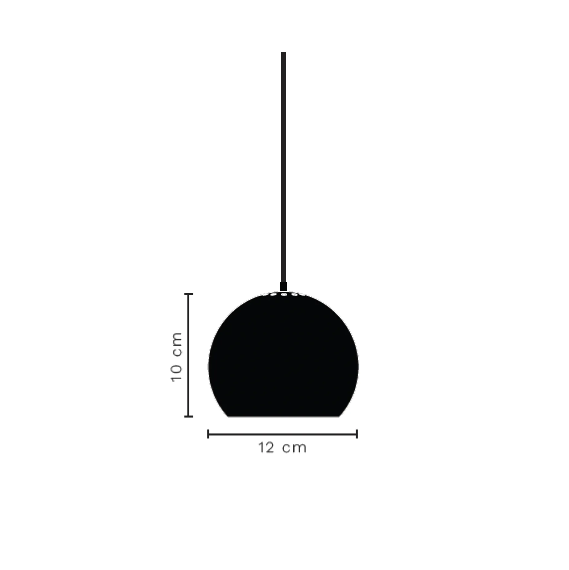 Ball pendant ⌀12 | walnut