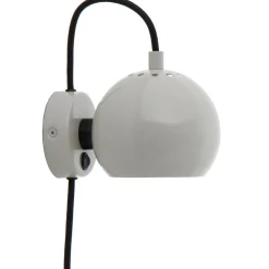 Ball w | glossy pale grey