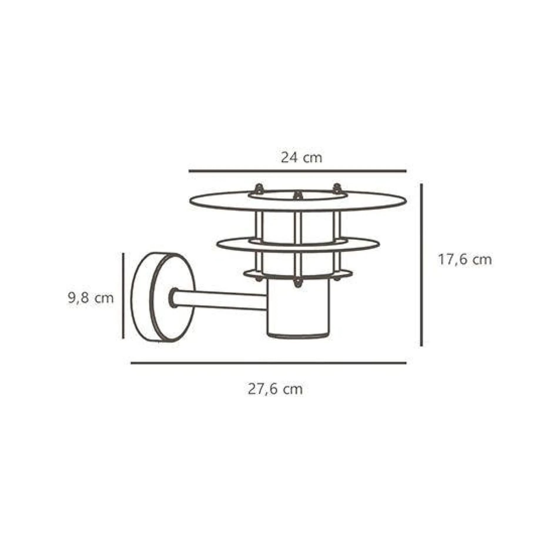 Bastia 24 w | galvanized