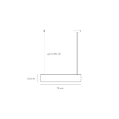 Beau 50 pendant | black