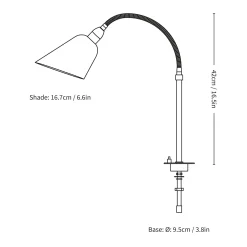 Bellevue AJ11 plug-in table lamp | black and brass