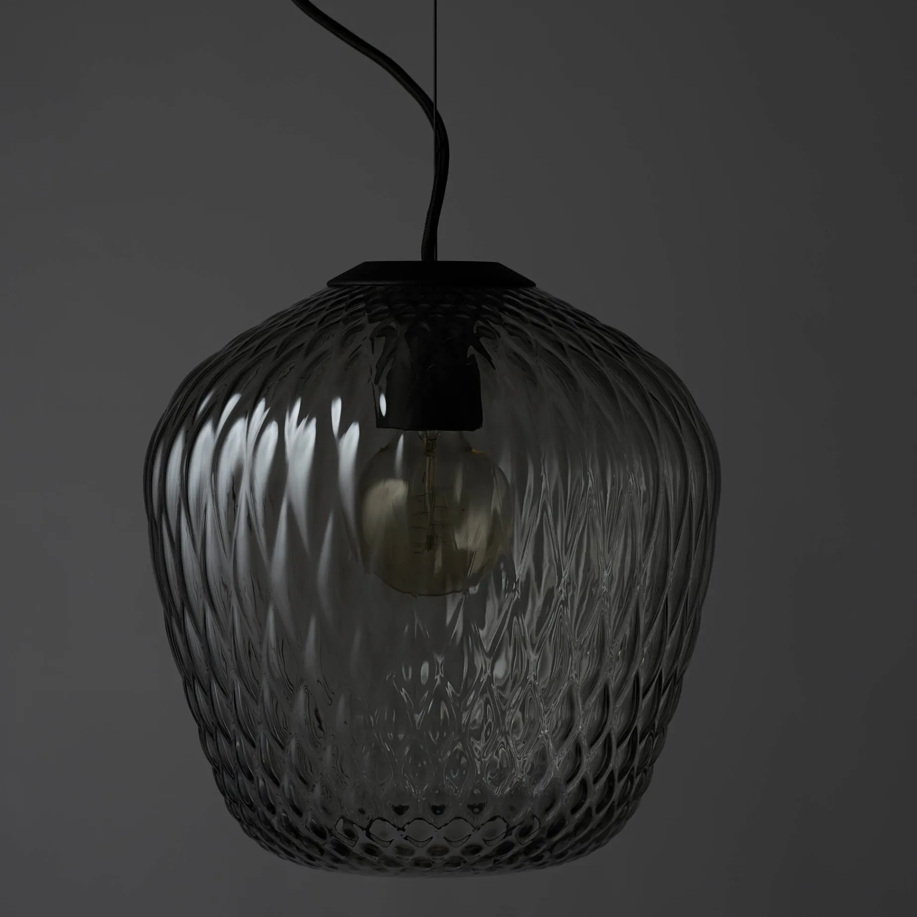 Blown pendant SW4 | silver lustre