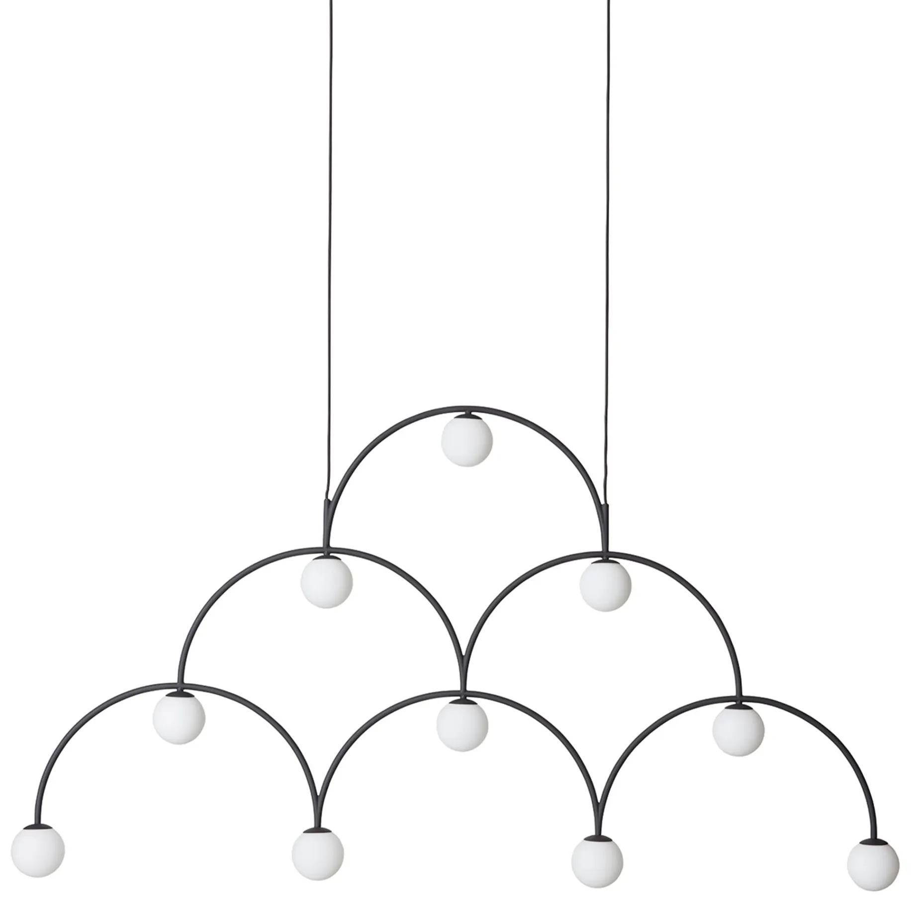 Bounce chandelier 169 | black