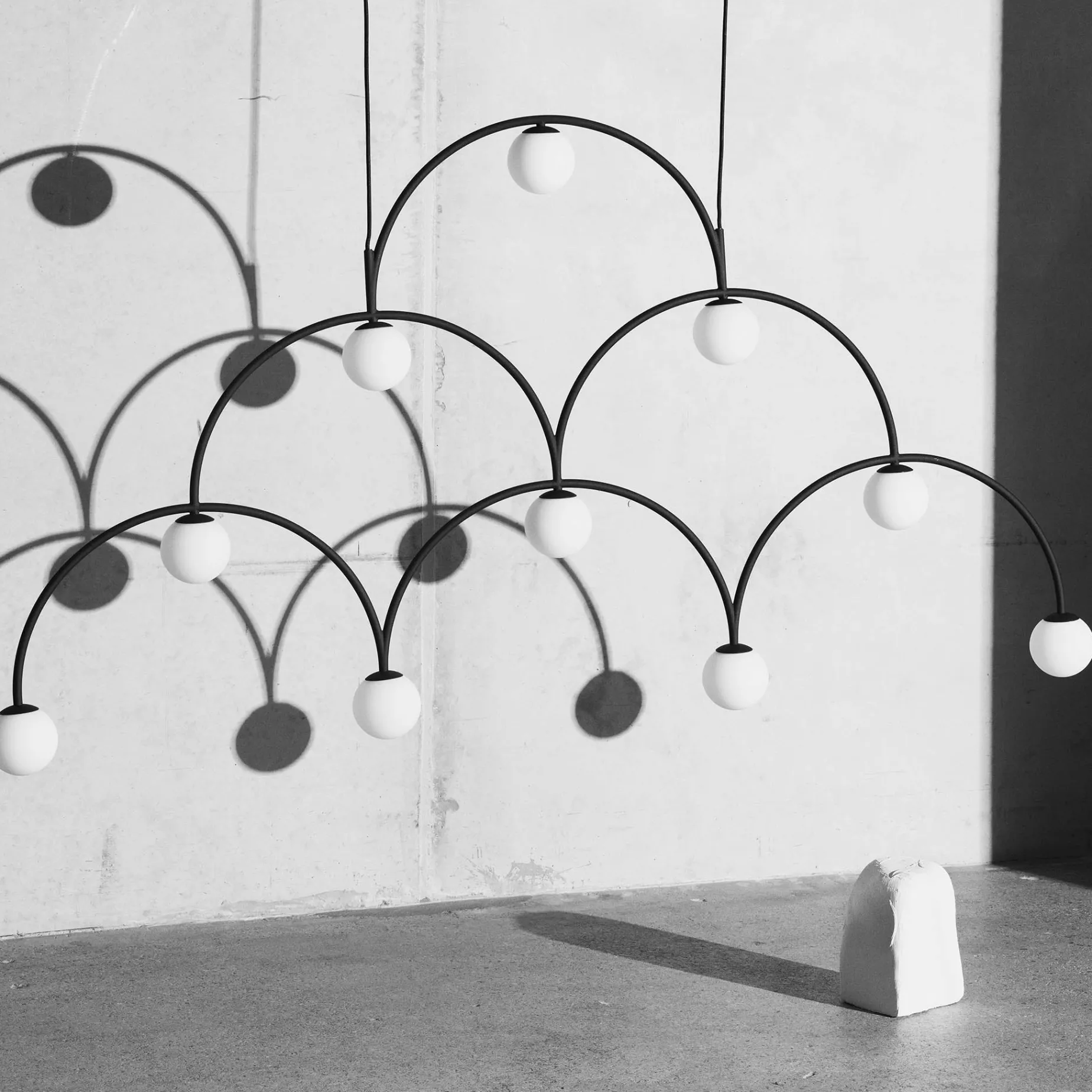 Bounce chandelier 169 | black