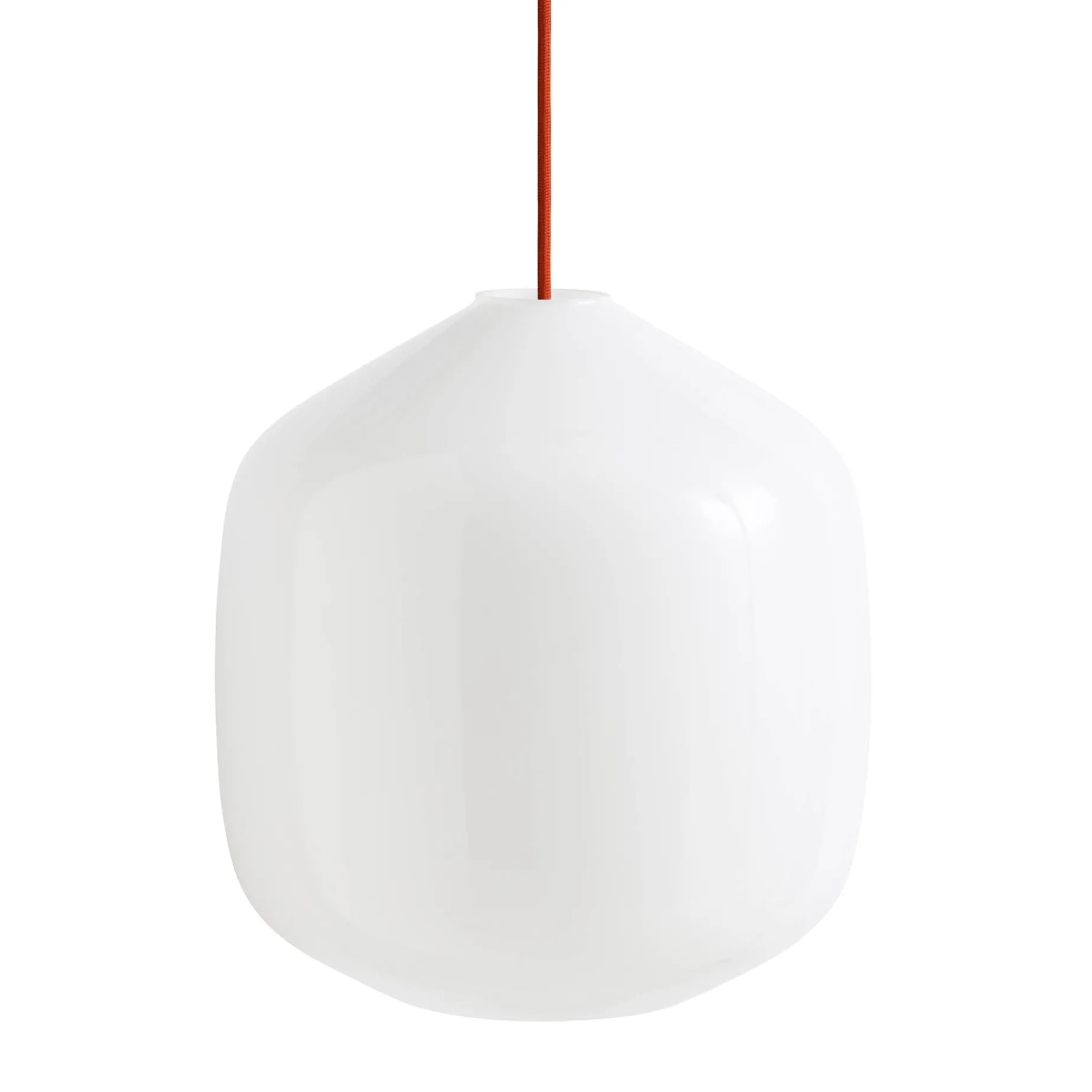 Buoy pendant lamp ⌀30 | opal white / rusty red