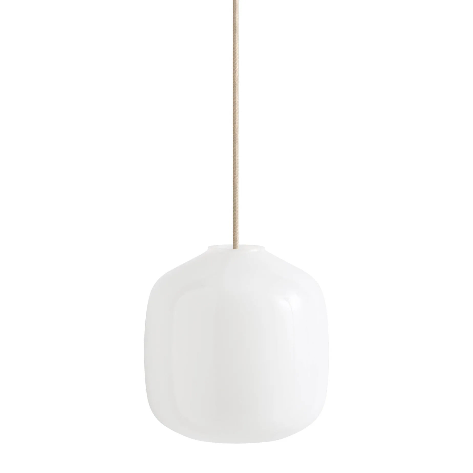 Buoy pendant lamp ⌀30 | opal white / rusty red