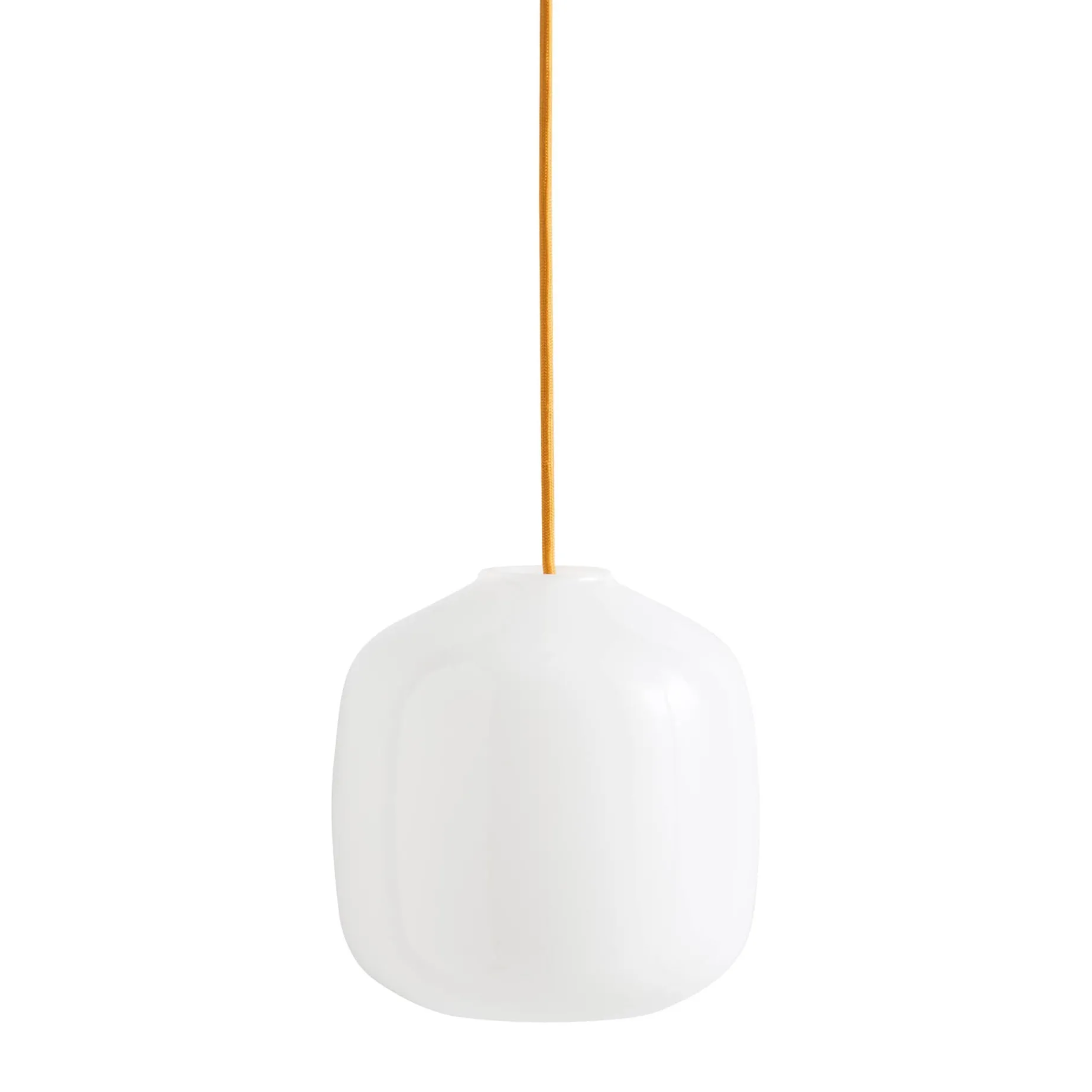 Buoy pendant lamp ⌀30 | opal white / rusty red