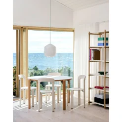 Buoy pendant lamp ⌀30 | opal white / rusty red