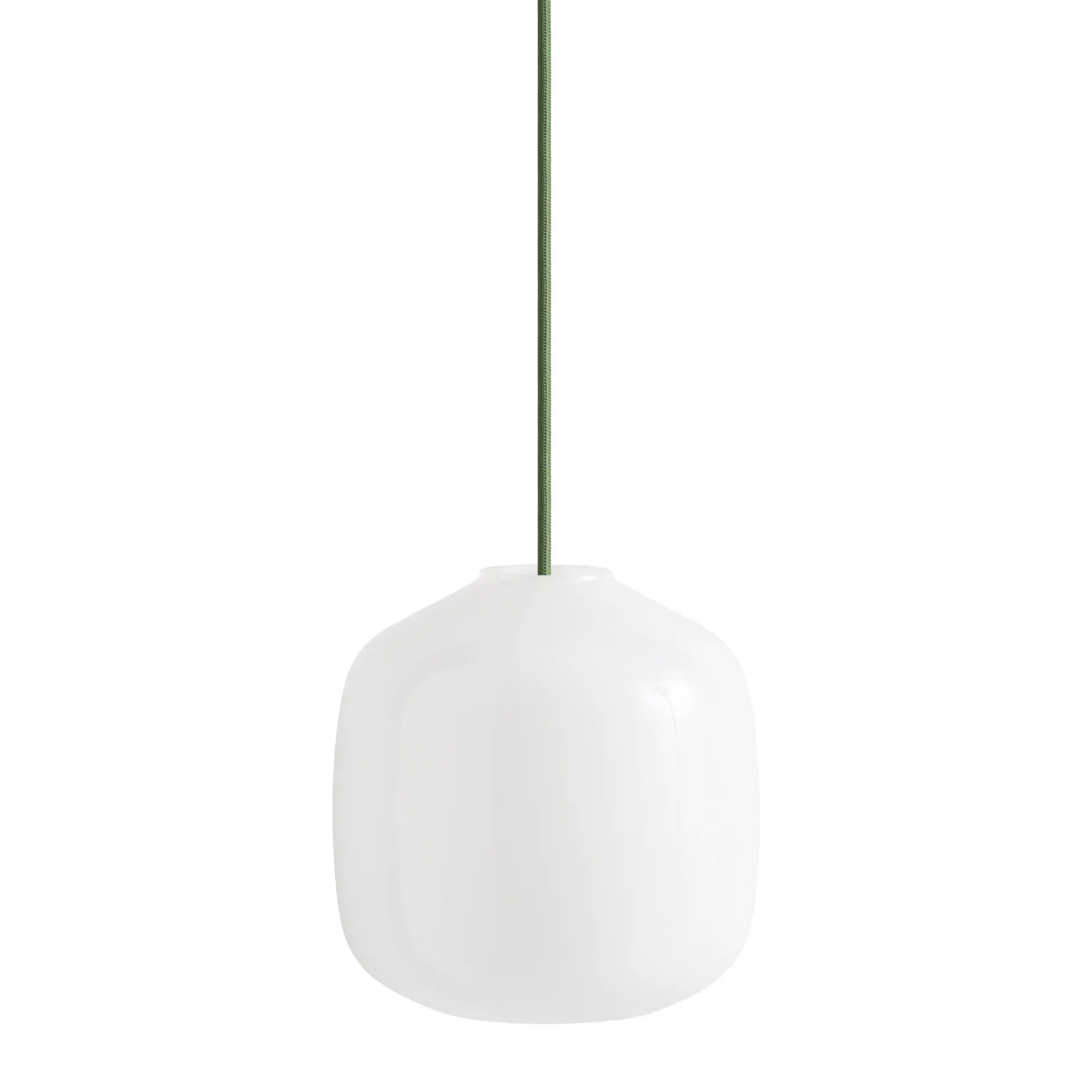 Buoy pendant lamp ⌀30 | opal white / rusty red