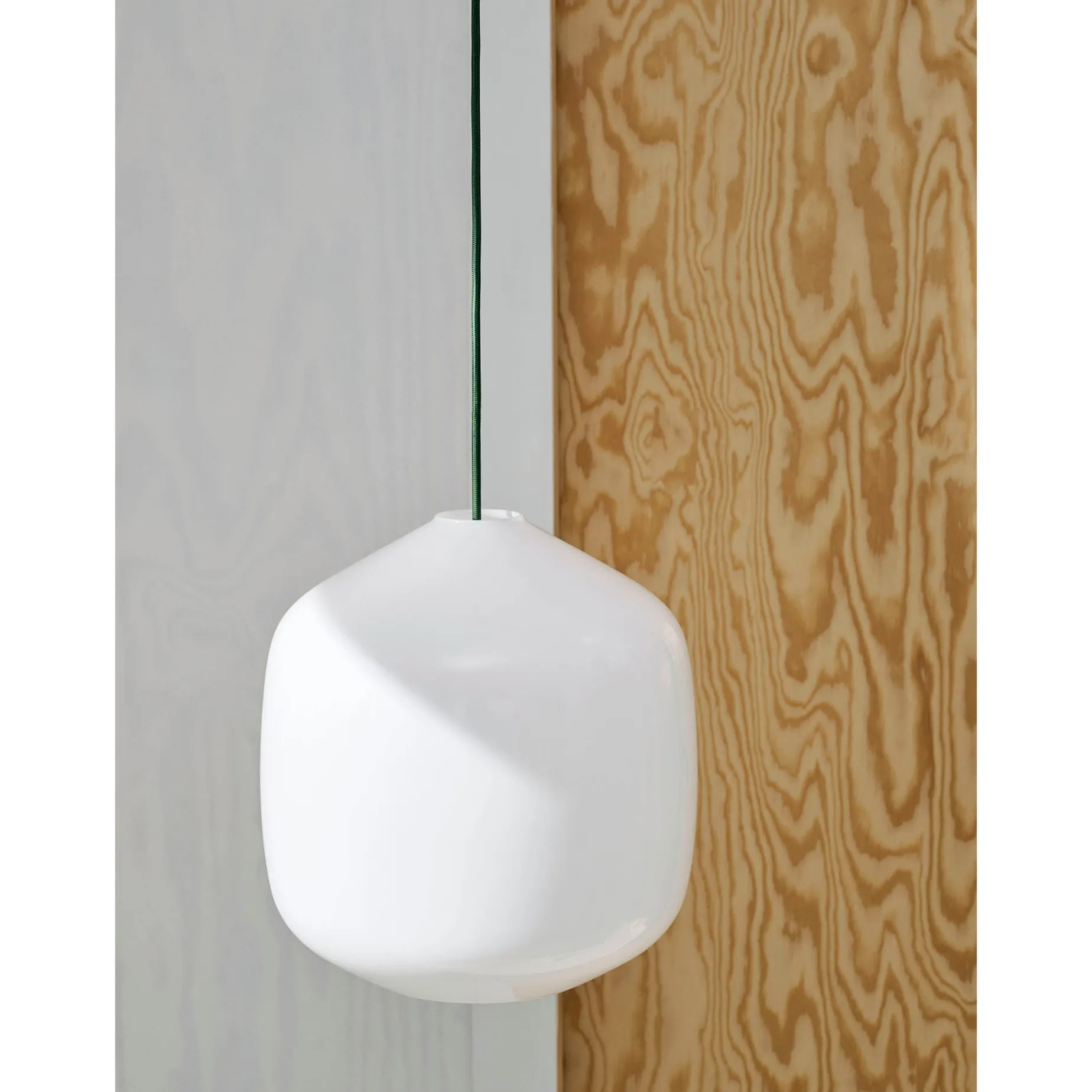 Buoy pendant lamp ⌀30 | opal white / rusty red