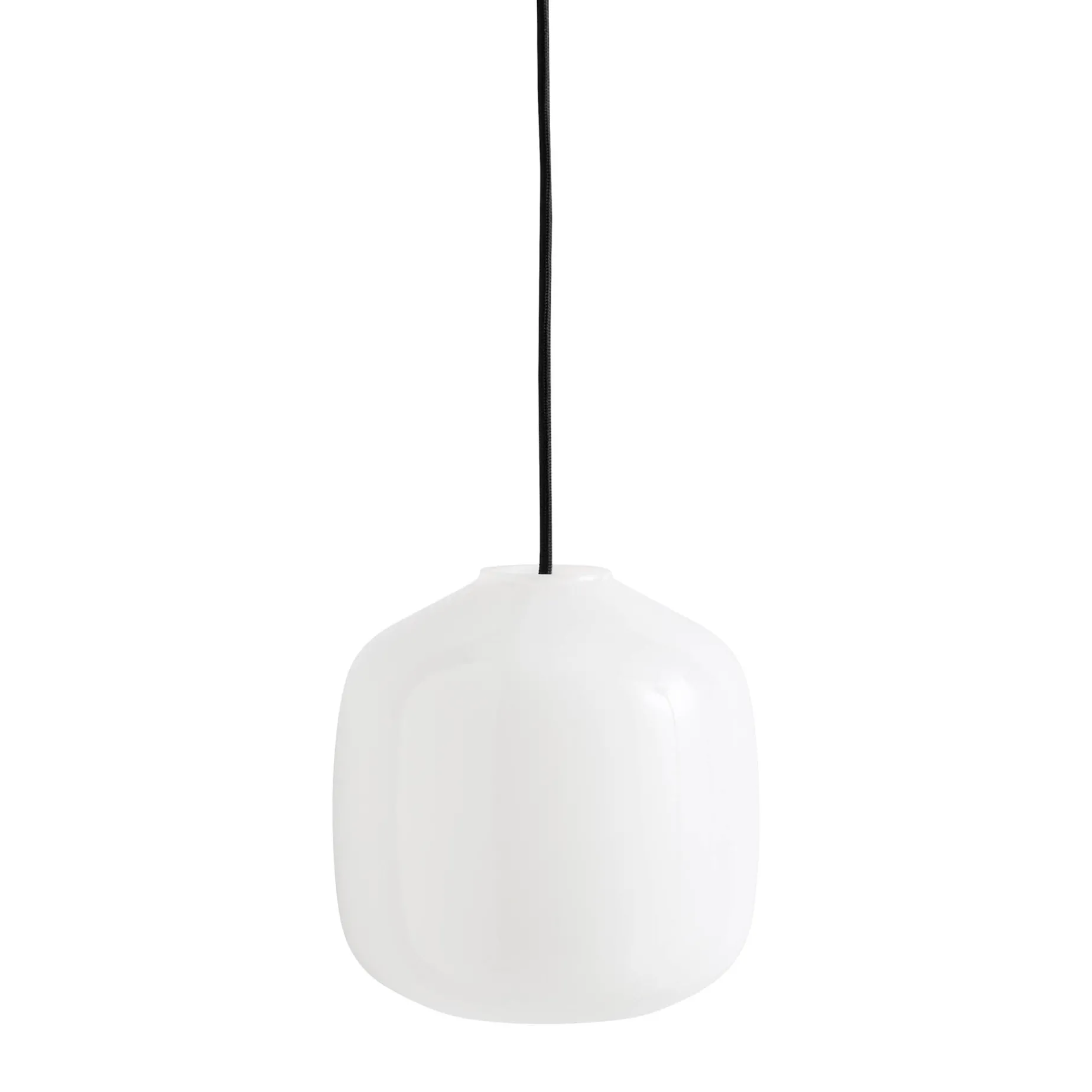 Buoy pendant lamp ⌀30 | opal white / rusty red