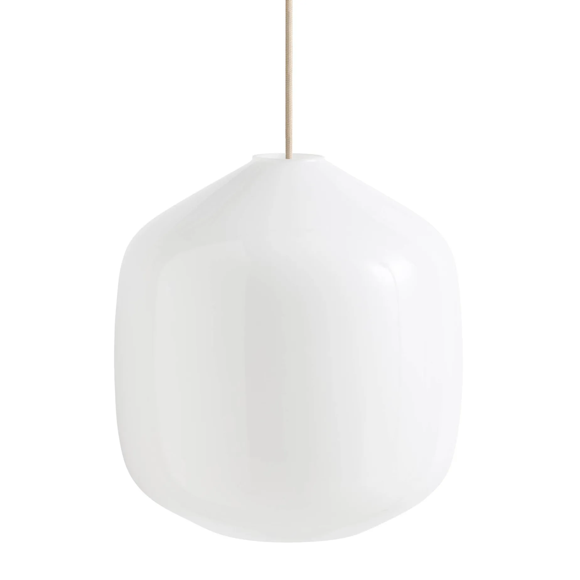 Buoy pendant lamp ⌀30 | opal white / rusty red