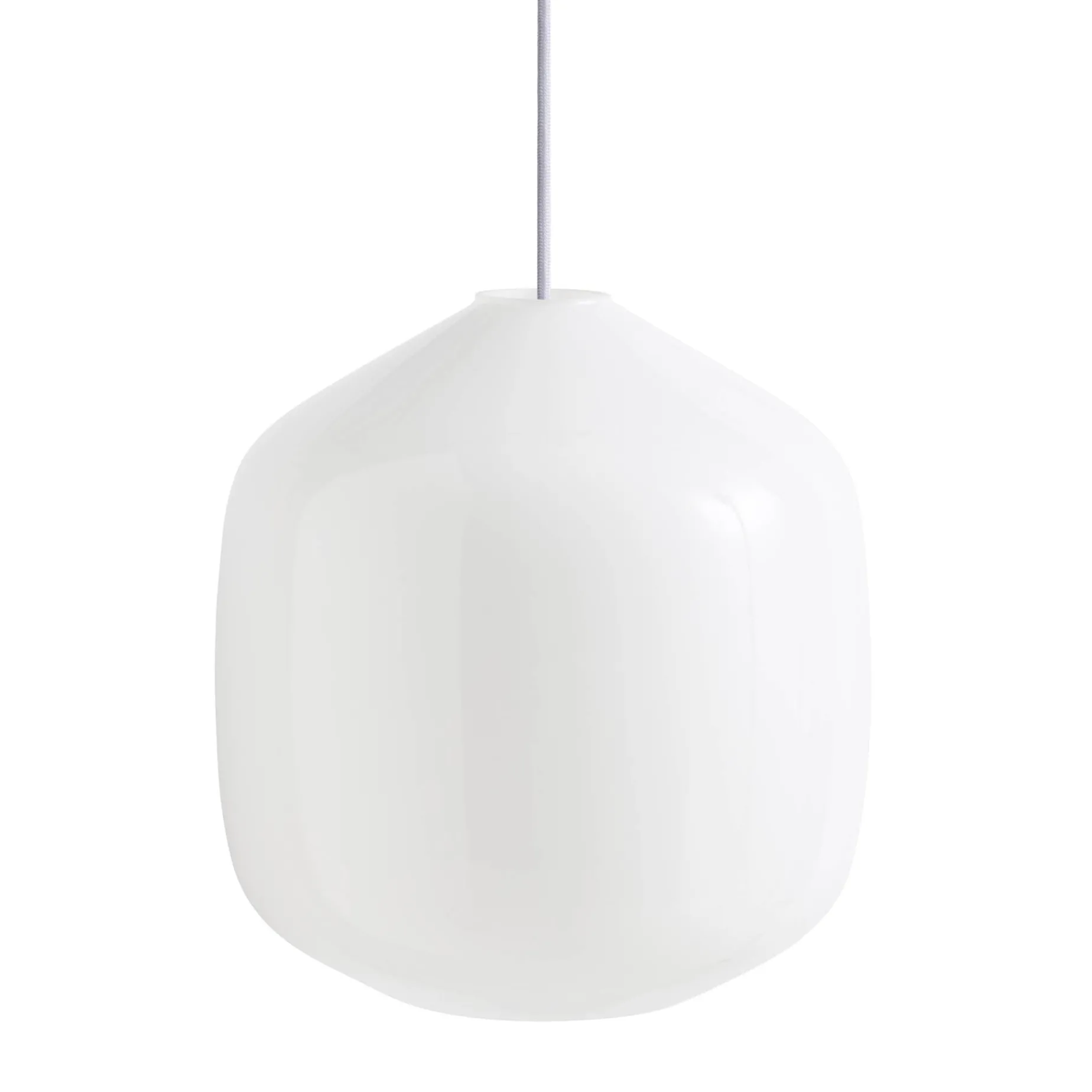 Buoy pendant lamp ⌀30 | opal white / rusty red