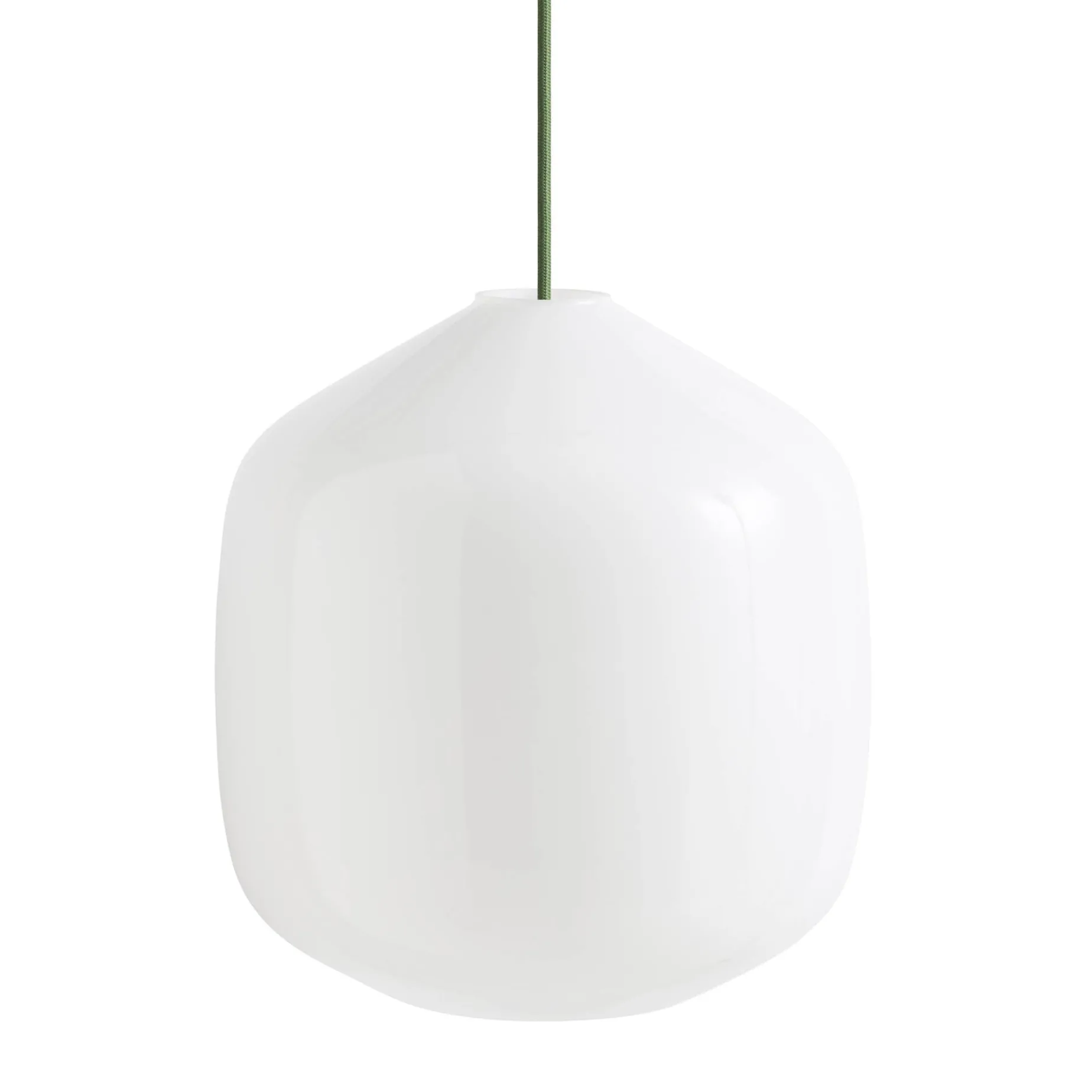 Buoy pendant lamp ⌀30 | opal white / rusty red