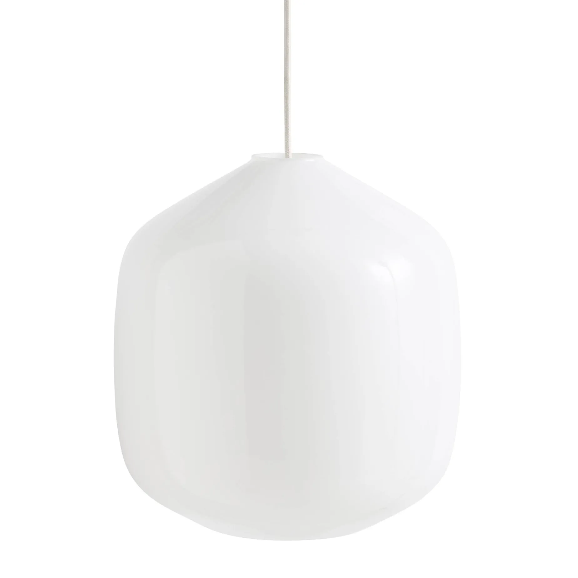 Buoy pendant lamp ⌀30 | opal white / rusty red