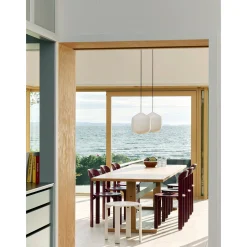 Buoy pendant lamp ⌀30 | opal white / beton grey