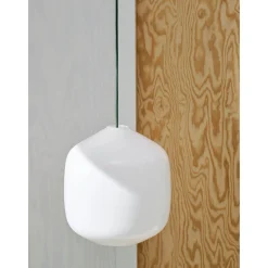 Buoy pendant lamp ⌀20 | opal white / amber yellow