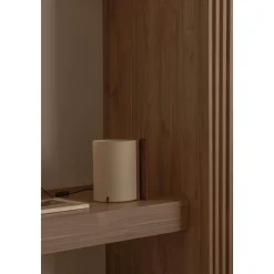 Cata table | black ash and natural papyrus