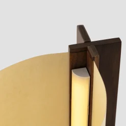 Cata table | black ash and natural papyrus