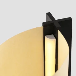 Cata table | black ash and natural papyrus