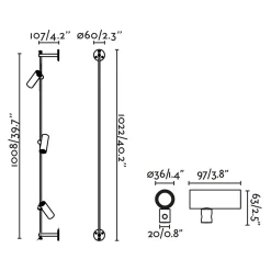 Clap surface linear IP65 | black
