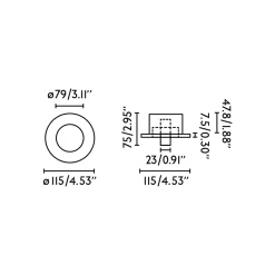 Click recessed reader | matt white