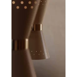 Collector chandelier 3 | crème and polished brass
