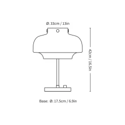 Copenhagen table SC13 | opal glass