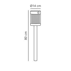 Coupar garden solar | black