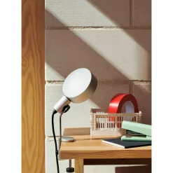Cupola clip lamp | clear anodised aluminium