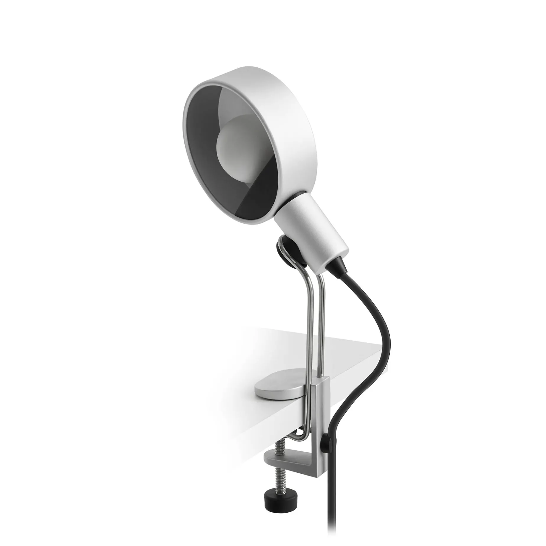 Cupola clip lamp | clear anodised aluminium