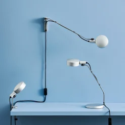 Cupola clip lamp | clear anodised aluminium
