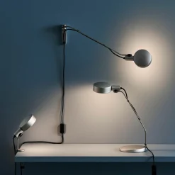 Cupola clip lamp | clear anodised aluminium