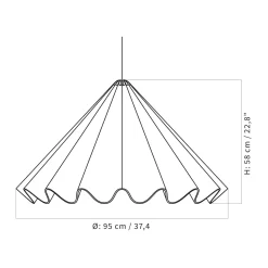 Dancing pendant ⌀65-95 | off-white