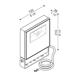 Delta 1 projetor IP66 | grey high tech