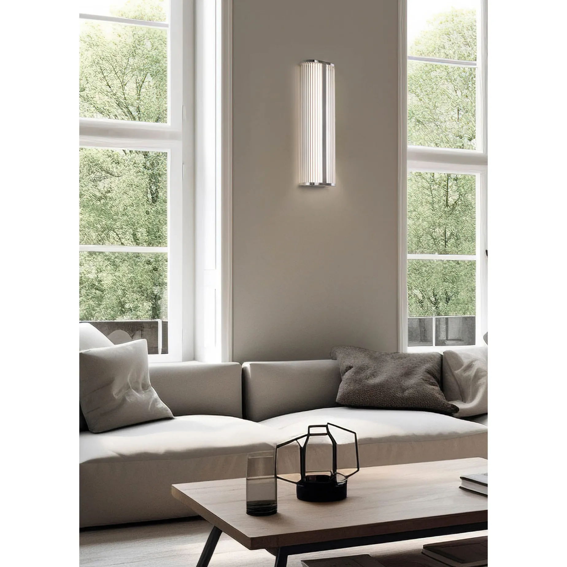 Diva wall lamp IP44 | H30-60 antique gold