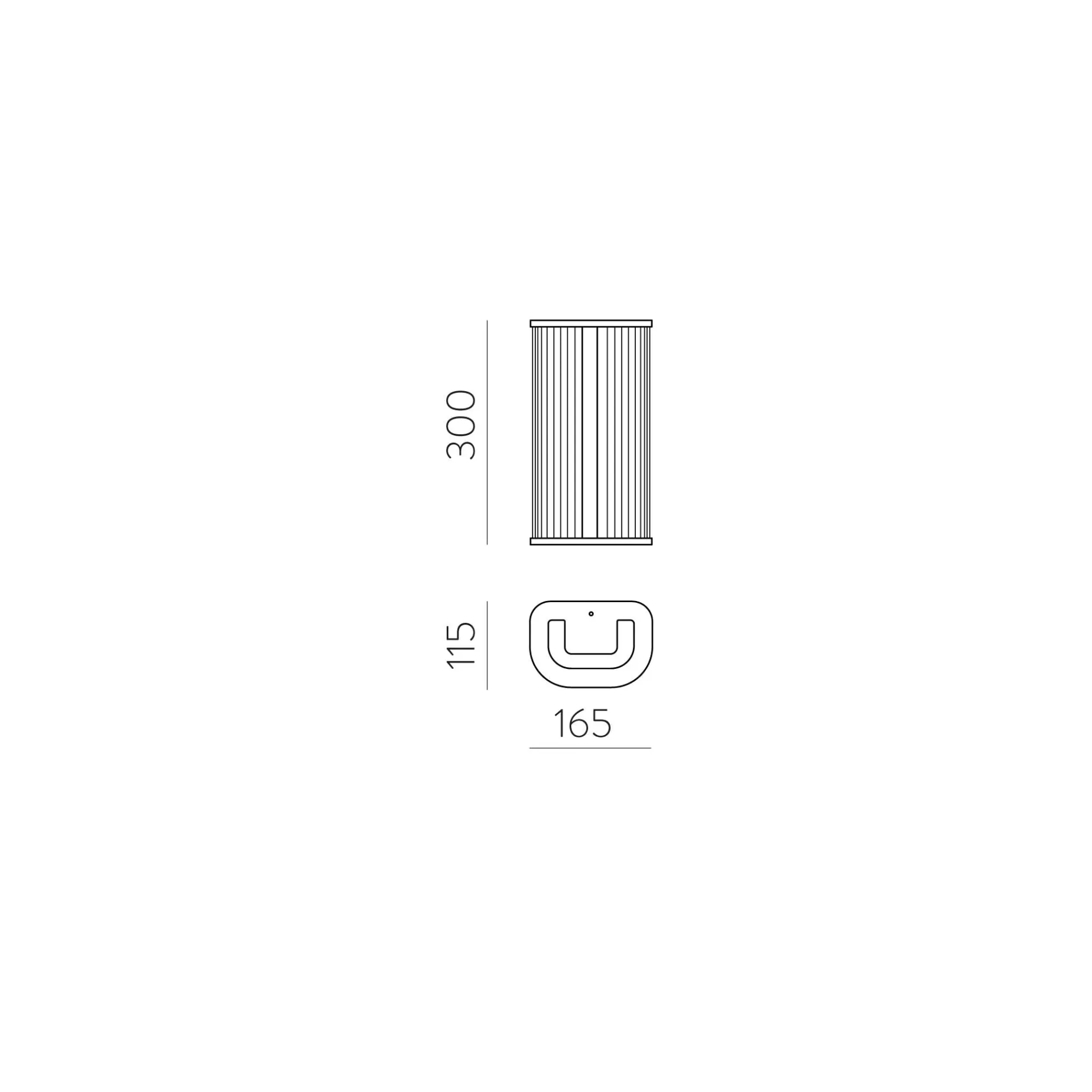 Diva wall lamp IP44 | H30-60 chrome