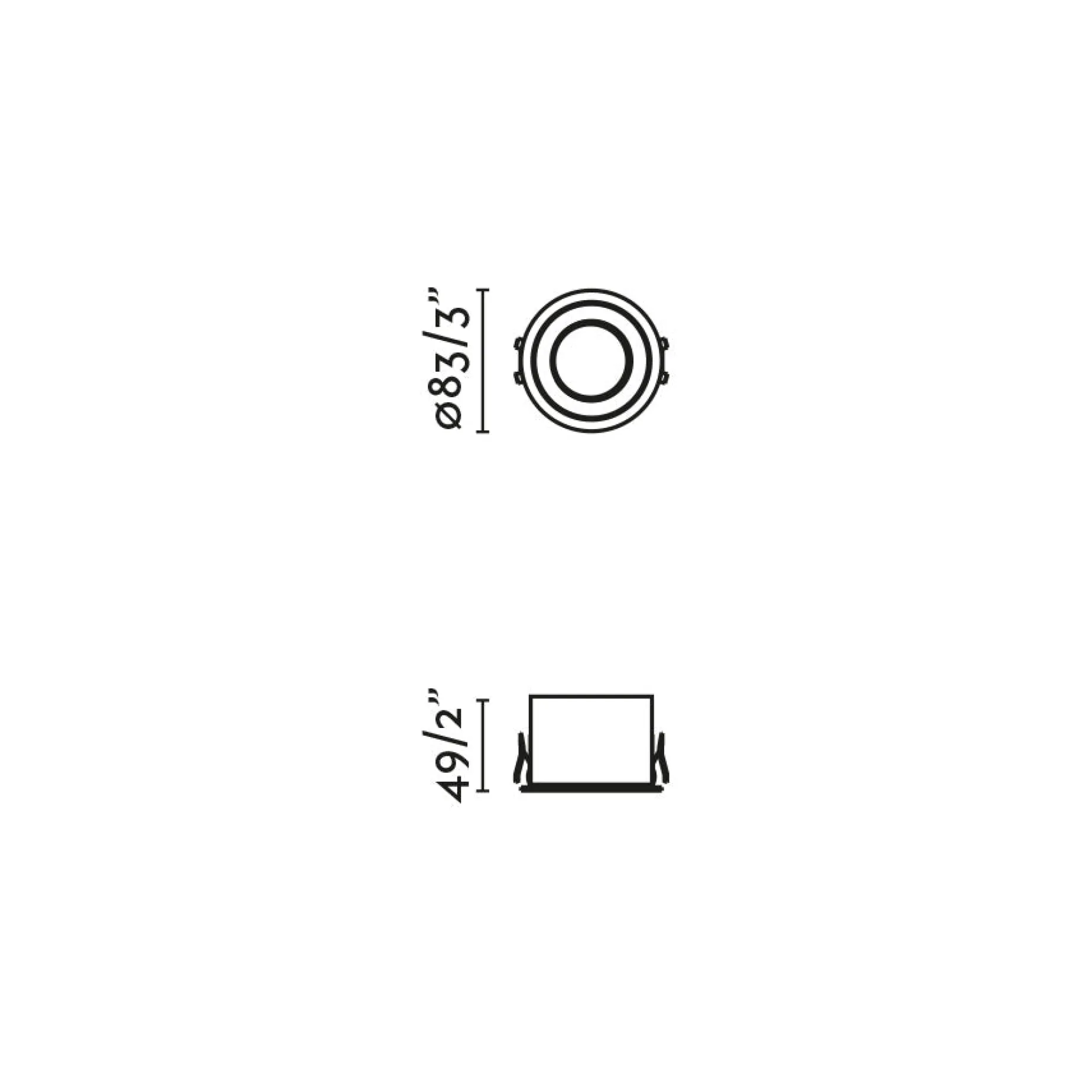 Dop recessed ø8-15 IP54 | white