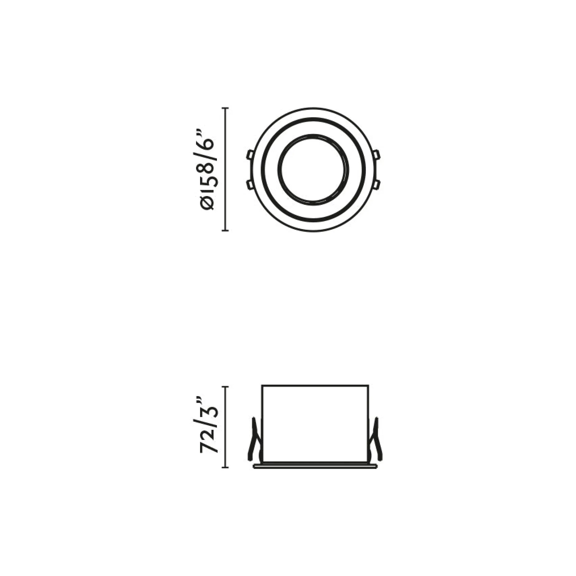 Dop recessed ø8-15 IP54 | white