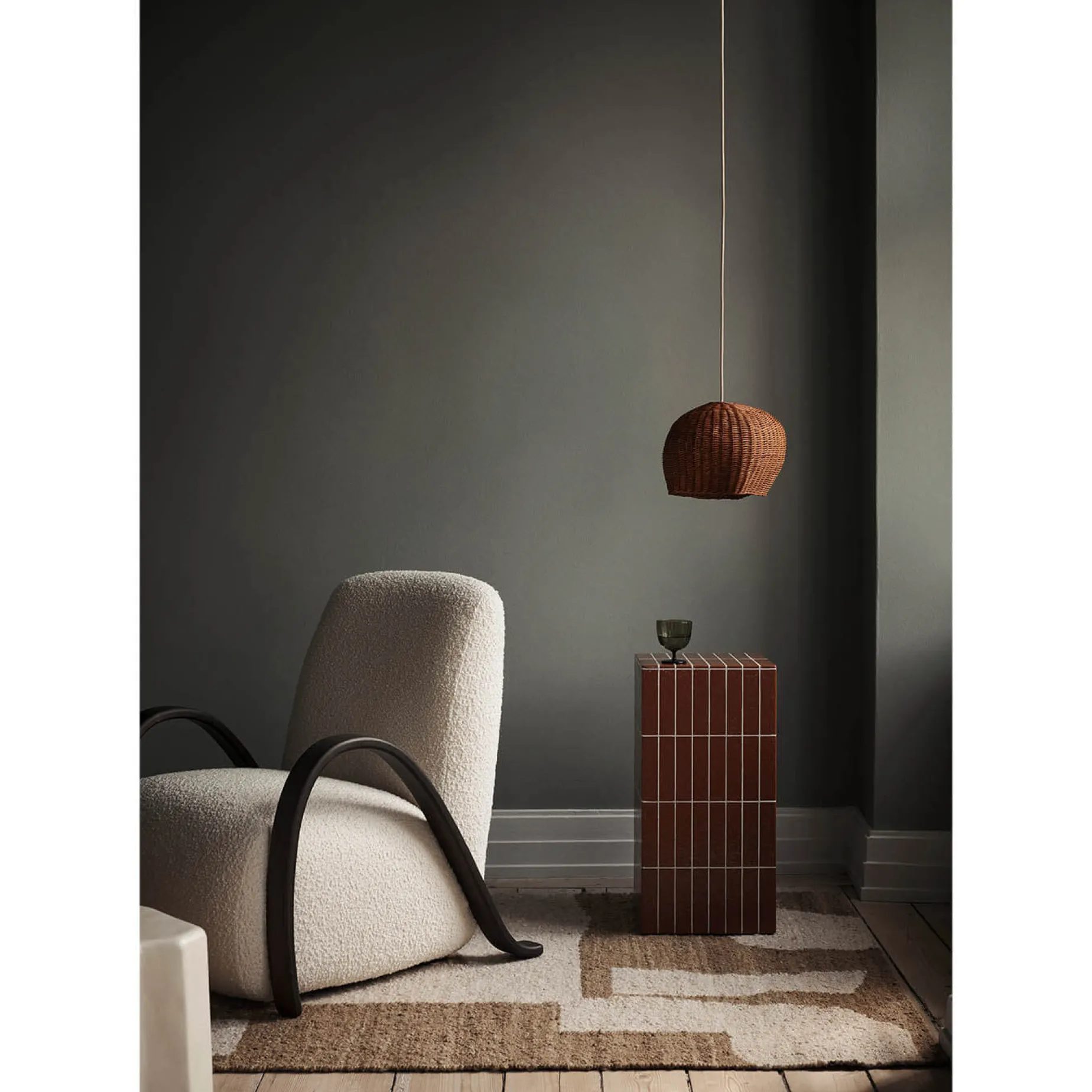 Drape pendant medium | natural