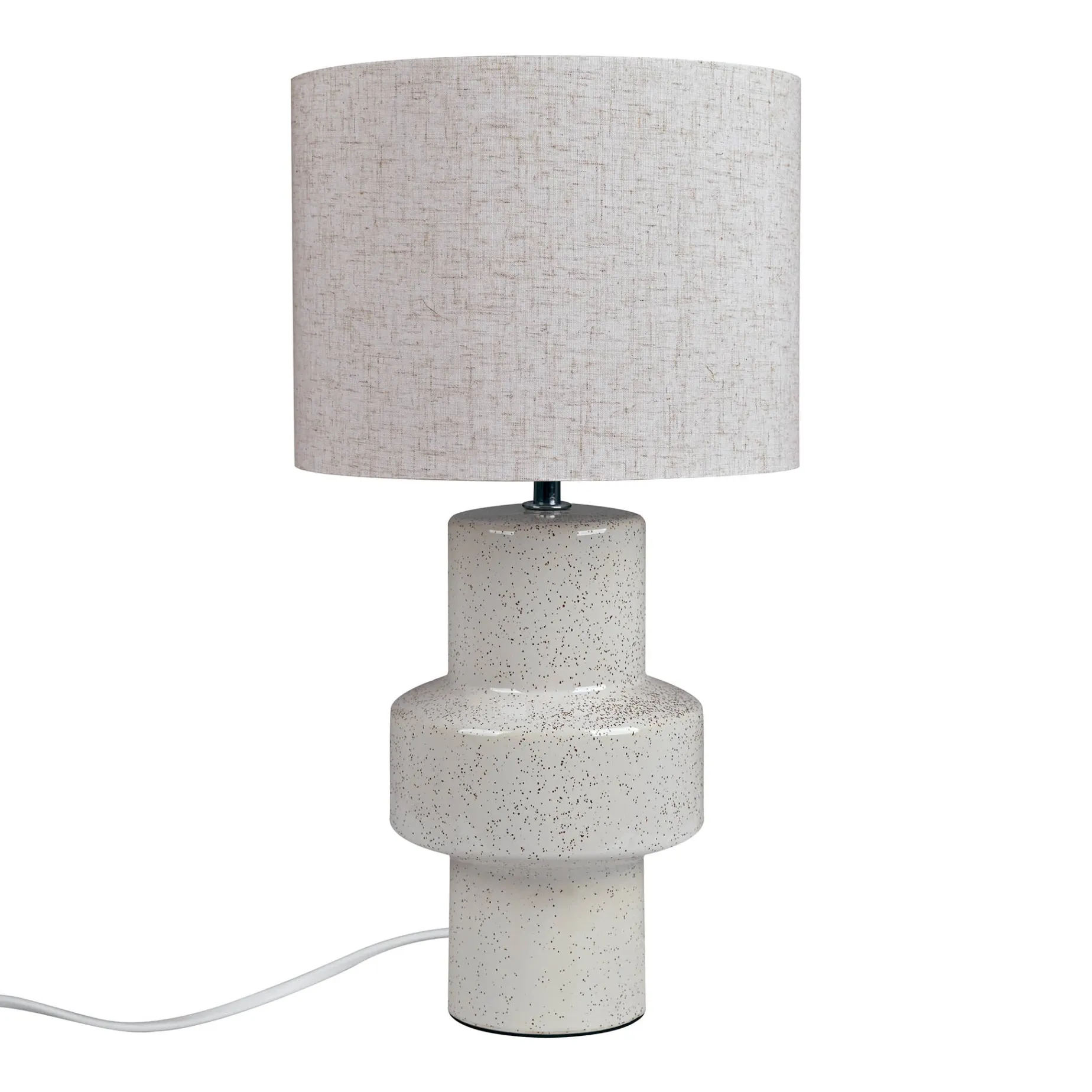 Dugan table lamp | ceramic and beige