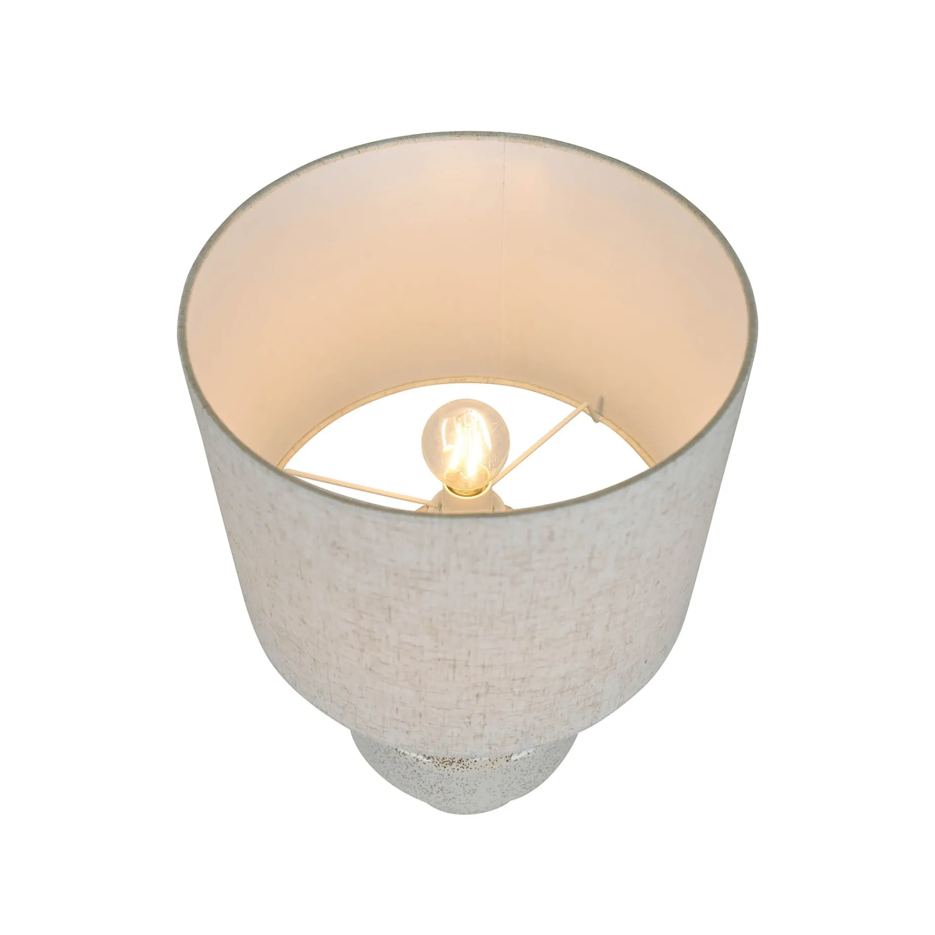 Dugan table lamp | ceramic and beige