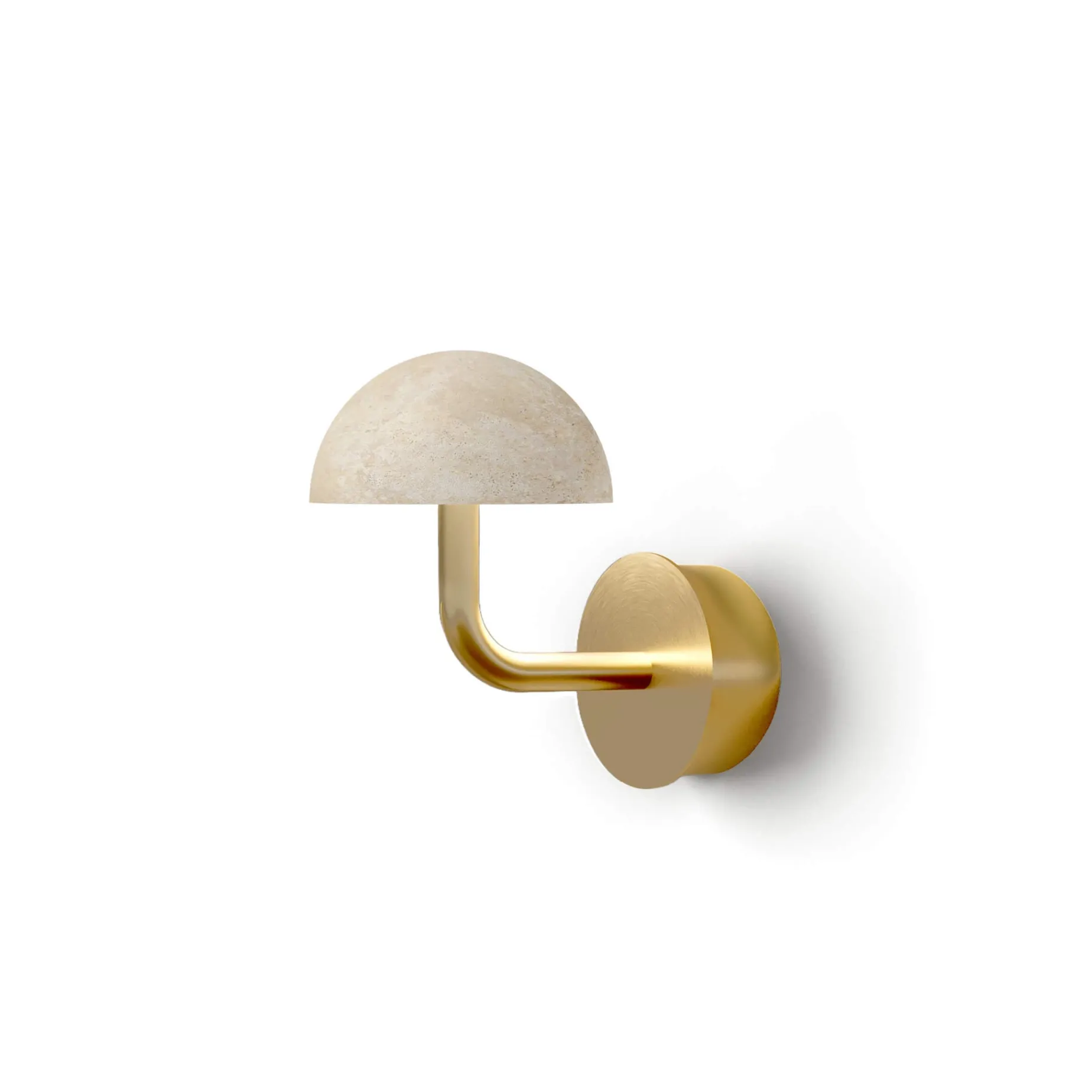 Dussa w | aged gold and travertine