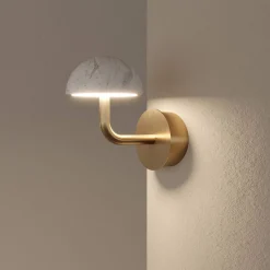 Dussa w | aged gold and travertine