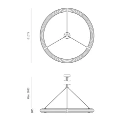 Elli pendant | matt black