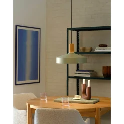 Elvas pendant ⌀37 | marble light brown